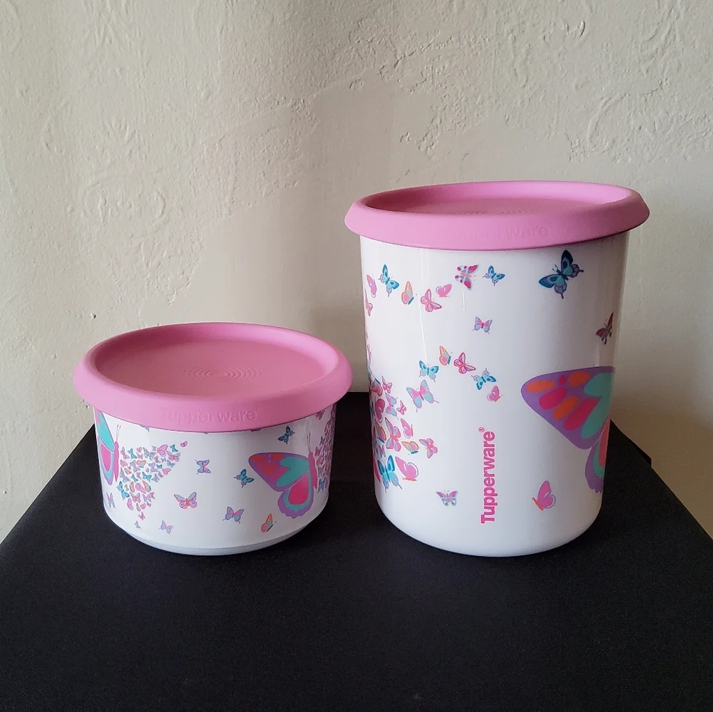 Tupperware Butterfly Storage Containers - Picture 1 of 2
